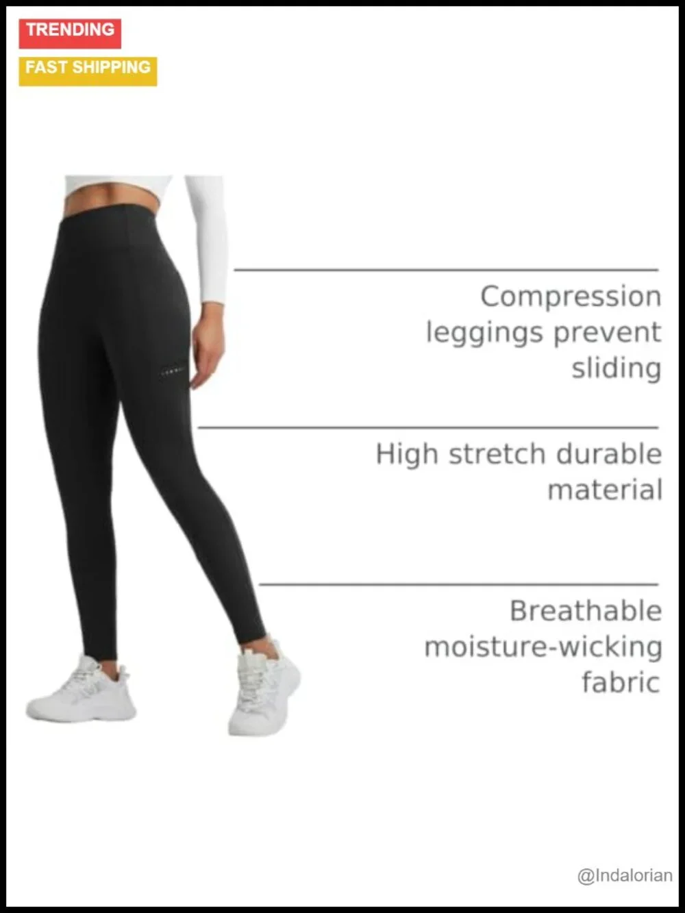 Fleece Lined High Waisted Thermal Leggings Tummy Control 4 Pockets